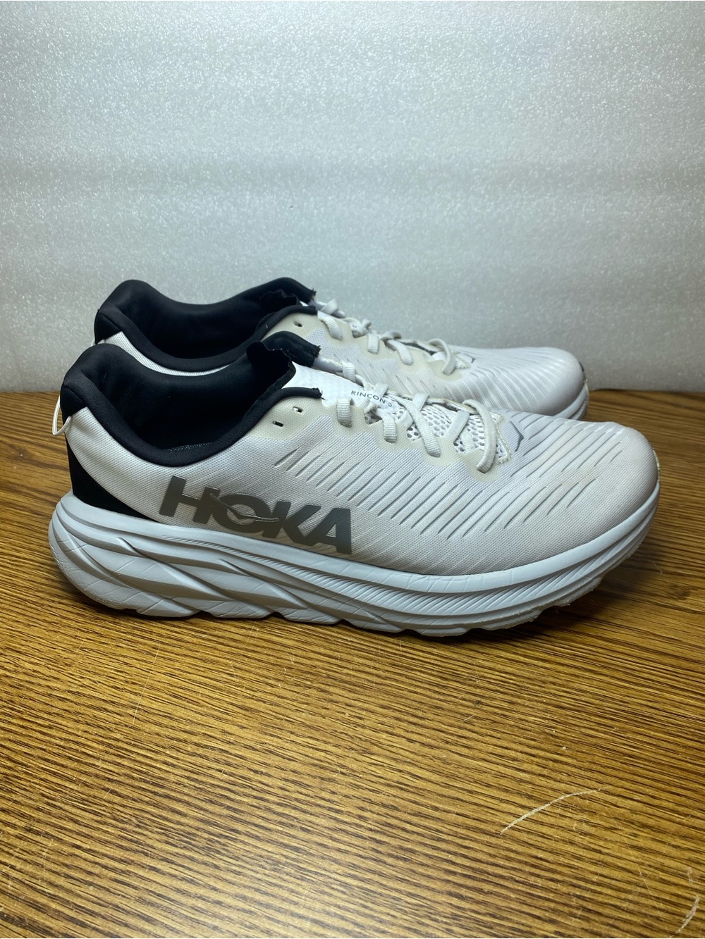 Hoka One One Rincon 3 Shoes Men’s 11.5D Nimbus Cloud Steel Sneakers 1119395 NCSW